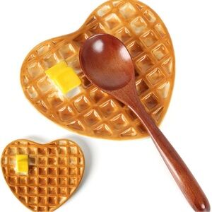 NIB Waffle Spoon Rest for Stove Top, Cute Spoon Holder for Kitchen Counter